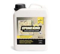 Stone King Indian Sandstone Cleaner - Deep Cleaning Stone Restorer for Patios, Paths, Paving - York Stone, Limestone, Travertine - Removes Green Algae, Black Lichen and White Fungi - 10 SQM 2L