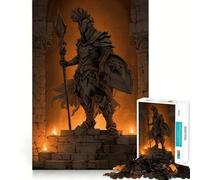 Stone Knight Ancient Ruins 1000 Piece Jigsaw Puzzles for Adults Teenagers Memory Gain Relaxed Mind Design Assembly 38x52cm