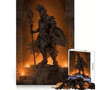 Stone Knight Ancient Ruins Puzzles for Adults 1000 Pieces Strengthen Memory Stress Relief Smooth Edge Heartfelt Gift 50x75cm
