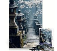 Stone Lanterns Path Japanese 1000 Piece Jigsaw Puzzles for Teenagers Jigsaw Mental Logic Toy Leisure Time Fine Edge 38x26cm