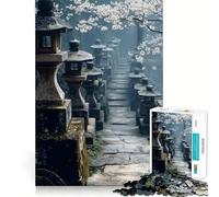 Stone Lanterns Path Japanese 1000 Piece Jigsaw Puzzles for Teenagers Jigsaw Mental Logic Toy Leisure Time Fine Edge 38x26cm