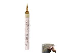 Stone Lettering Pen | Gold Restoration Marker for Stone - Water Resistant Stone Paint Pen,for Outdoor Cemetery Church Backyard Limestone Granite Marble