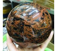 Stone Mahogany Obsidian Ball Quartz Crystal(11-12cm)