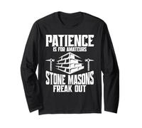 Stone Mason Craftsmen Worker Job Patience Stone Mason Long Sleeve T-Shirt