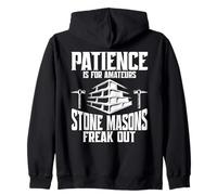 Stone Mason Craftsmen Worker Job Patience Stone Mason Zip Hoodie