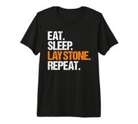 Stone Mason Eat Sleep Routine Premium T-Shirt