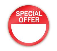 Stone Melon 144 Special Price Offer Stickers/Sale Labels/Shop Sticker/Clearance - 30mm Red Round