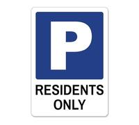 Stone Melon No Parking Residents Parking Only Metal Sign A5 Private Property Drive Driveway Street Road Signage
