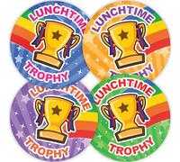 Stone Melon School Reward Stickers 144 Lunchtime Trophy Dinner Lady Clean Plate Award I Cleaned My Plate Star Trophies Stickers 30mm Round Awards Doctors Nurses Nursery Teacher Parents Children Kids