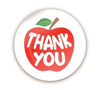 Stone Melon School Reward Stickers 144 Thank You Teacher Apple Smile Stickers 30mm Round Awards Nursery Teachers Parents Children Kids