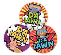 Stone Melon School Reward Stickers 144 Welsh Language Superhero Stickers 30mm Round Hero Awards Nursery Teachers Parents Children Kids