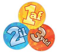 Stone Melon School Reward Stickers 144 Welsh Sports Day 1af 2il 3ydd Place Stickers 30mm Round Awards Nursery Teachers Parents Children Kids