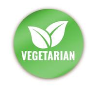 Stone Melon Vegetarian Stickers 144 Meat Free 30mm Round Food Labels for Dietary Requirements