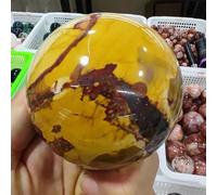 Stone Mookite Jasper Crystal Sphere Colorful Quartz Ball Home Decoration(510-600g)
