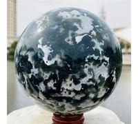 Stone Moss Agate Sphere Crystal Quartz Ball Rock (900-1000g)