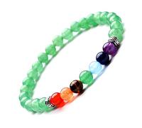 Stone,Natural Stone Beaded, 6Mm Natural Green Dongling Volcanic Stone Yoga Seven Chakra With Energy Stone, Personalized Clothing Accessories Jewelry