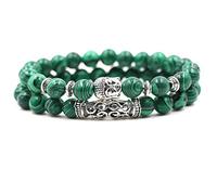 Stone,Natural Stone Beaded, 8Mm Natural Malachite Jewelry Accessories Head Bends For Men And Women Fashion Bracelets, Personalized Clothing Accessories Jewelry