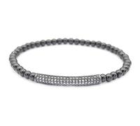 Stone,Natural Stone Beaded Fashion Creative Micro Inlaid Zircon Black Curved Tube Small Ladies Personalized Clothing Accessories Jewelry