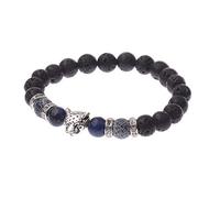 Stone,Natural Stone Beaded Fashion Student Couple Nao Jewelry Lava Volcanic Stone Weathered Stone Leopard Personalized Clothing Accessories Jewelry