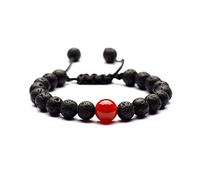Stone,Natural Stone Beaded, Incense 8Mm Volcanic Stone Natural 10Mm Red Agate Yoga Seven Chakras Weave 7 Pulse, Personalized Clothing Accessories Jewelry
