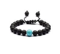Stone,Natural Stone Beaded, Incense 8Mm Volcanic Stone Natural 10Mm Turquoise Gamma Seven Chakras Weave 7 Pulse, Personalized Clothing Accessories Jewelry