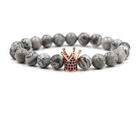 Stone,Natural Stone Beaded, Zircon Rose Crown 8Mm Natural Agate Stone Fashion, Personalized Clothing Accessories Jewelry