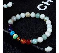 Stone,Natural Stone Elastic Force Fashion Purple Light Stone Seven Chakras Yoga Beads Energy Bracelets Bracelets Bracelets Personalized Clothing Accessories Jewelry