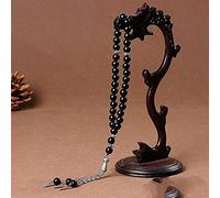 Stone,Natural Stone Multi-Layer Beaded Black 33 Natural Stone Agate Crystal Pendant Muslim Rosary Islamic Bracelets Personalized Clothing Accessories Jewelry
