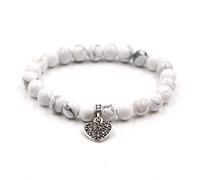 Stone,Natural Stone, Natural Stone Beads White Pine Stone Heart, Personalized Clothing Accessories Beaded