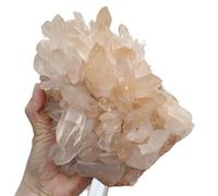 Stone Naturally Formed Light Crystal Cluster Quartz Home Office Decoration Gift(Size:200-250g)