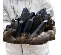 Stone Naturally Formed Tea Black Quartz Cluster,Crystal Cluster(Size:400-500g)