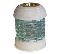 Stone Oil Burner Round Glass Brick Ancient Wisdom