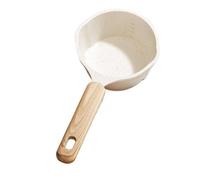 Stone Oil Sprinkling Saucepan - Milk Pot Compatible with IH Stove | NonStick Design Coating | 250ml Small Saucepan for Heating Milk, Soup, and Seasonings, Natural Stone Material