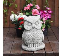 Stone Owl Small Garden Ornament