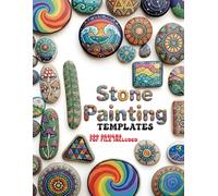Stone Painting Templates: 200 Designs, PDF File Included, Mandala, Animals, Skulls, and More