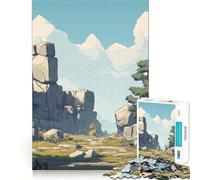 Stone Path Landscape 1000 Piece Jigsaws for Teenagers Mind Exercise Toy Mental Relax Design Assembly Santa Wish List 38x26cm