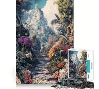 Stone Path to Mountaintop Jigsaw Puzzles for Teenagers 1000 Mind Exercise Toy Home Activity Precision Cut Wall Art Decor 50x75cm
