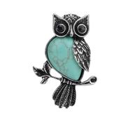 Stone Pendant-Natural Stone Water Drop Necklace Pendant Owl Animal Turquoise Crystal Bead Necklaces Women Men Trendy Jewelry,Turquoise,One size