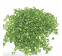 Stone Perido Quartz Olivine Green Crystal Rock Chip Gravel Rough Raw Gemstone Decoration Home Decor(500g) Gemstone Stone