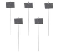 Stone Plant Labels for Flowers and Plants Black Decorative
