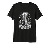 Stone Points to The Sun Egyptian Obelisk Premium T-Shirt
