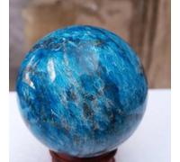 Stone Polished Blue Apatite Crystal Ball Ornament(900-1000g)