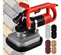 Stone Polishing Machine, Variable Speed 600-3000 RPM, Includes 12 Grinding Discs, Ideal for Marble Countertops and Concrete Finishing