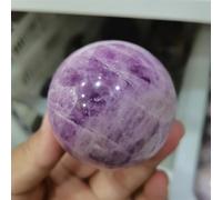 Stone Purple Crystal Ball Polished Stone Crystal Ball Decoration