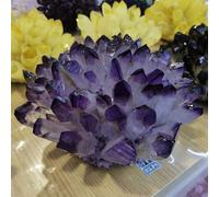 Stone Purple Ghost Crystal Cluster Amethyst Home Decor(300-400g)