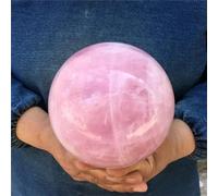Stone Quartz Ball,Cherry Blossom Powder Crystal, Divination Ball(Size:900-1000g)