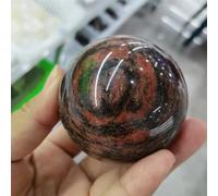 Stone red Striped Ball Crystal Magic Rock Home Decoration(50-60mm)