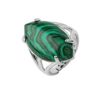 Stone Rings - Crystal Rings Natural Stone Rings for Women Men Adjustable Pink Quartz Opal Turquoise Party Personalized Fashion Rings,Malachite,One size