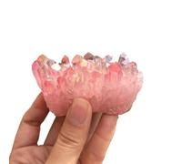 Stone Rose Flame Halo Quartz Crystal Cluster Furniture Ornaments Gift Gemstone Stone