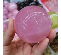 Stone Rose Quartz Crystal Ball Home Decor Gift(71-80mm)